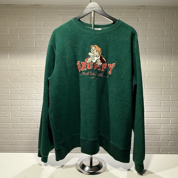 Vintage Disney Store Grumpy Sweatshirt Mens XL Embroidered Graphic Pullover - Picture 1 of 3
